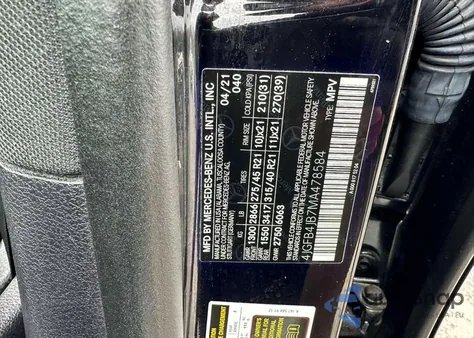 2021 Mercedes-Benz Gle 350 z USA, uszkodzony, nr VIN 4JGFB4JB7MA478584